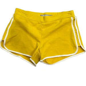NWT Tractr Yellow Terry Track Shorts
